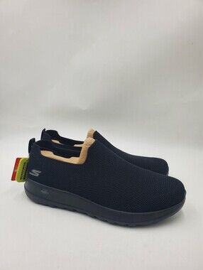 Skechers Men’s Navy Slip-On Mesh Loafers with Tan Lining